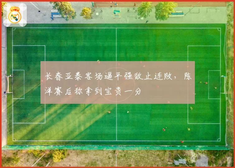 长春亚泰客场逼平强敌止连败,陈洋赛后称拿到宝贵一分