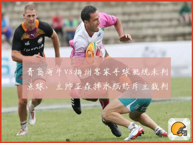 青岛海牛vs梅州客家手球犯规未判点球,主帅亚森摔水瓶怒斥主裁判